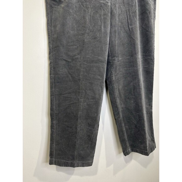 LL Bean Womens Pants 16P Corduroy Gray Favorite Fit Pockets Casual Office Career - Picture 2 of 12